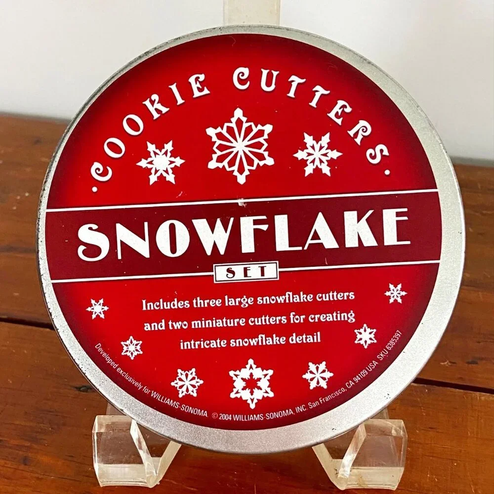 Vintage WILLIAMS-SONOMA Snowflake Cookie Cutters